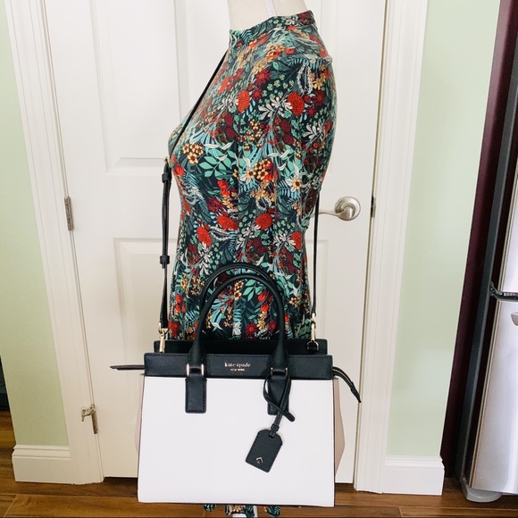 Kate Spade Medium Cameron warm beige Satchel Nwt - Picture 5 of 7